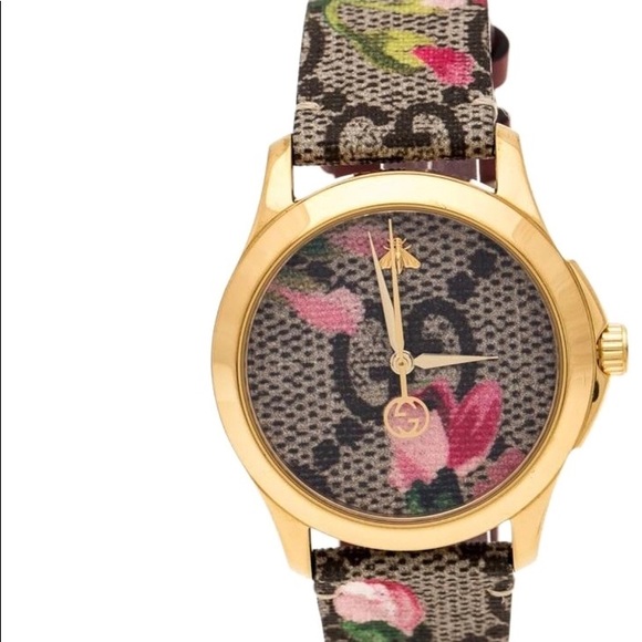 Gucci brown goldplated stainless steel  wristwatch - Picture 4 of 8